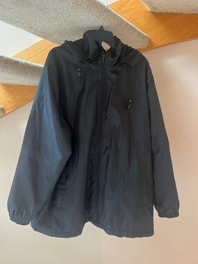 Totes Black Fleece-Lined Hooded Jacket